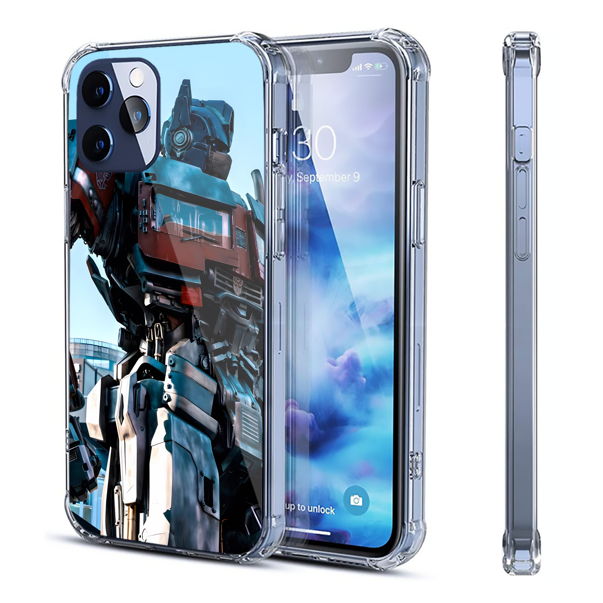 （画像用） Transformers トランスフォーマー 【iPhone 12シリーズ対応】透明スマホケース（クリアソフトケース）